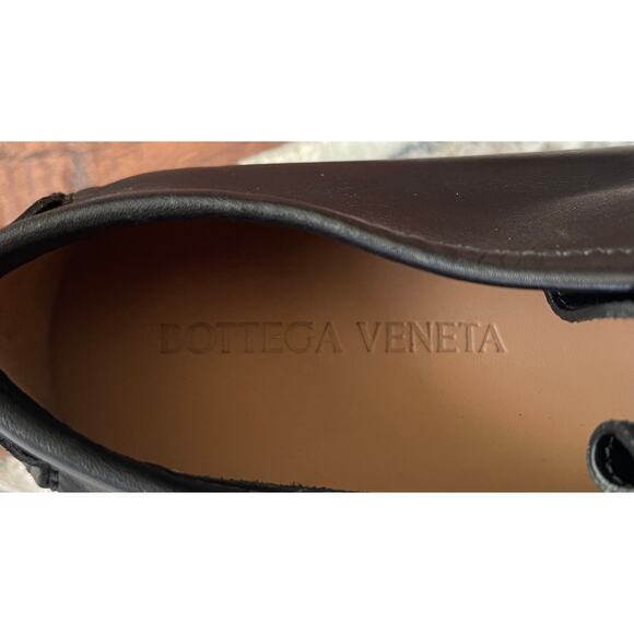 $850 NIB Men\'s Bottega Veneta Black Leather Driving Chukka Shoes Size 40(7) main image 5
